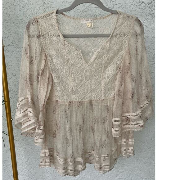 Anthropology by Meadow Rue Aeris Silk Blouse - Delicate and Feminine, Size Small - Picture 5 of 15